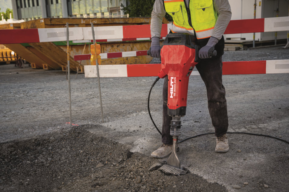 Hilti TE 3000 Abbruchhammer im Einsatz